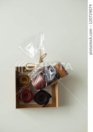 Gift set of various fruits - candied fruits. Dessert is a gift 120729074