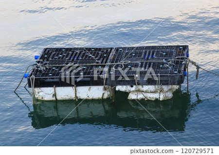 漂浮在海中的筏子 120729571