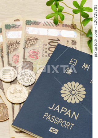 日本護照和金錢 日本護照和金錢 120729783