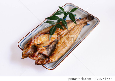 Grilled fish: Filleted Atka mackerel 120731632