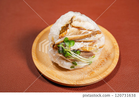 Grilled Atka mackerel rice balls Grilled Atka mackerel rice balls 120731638