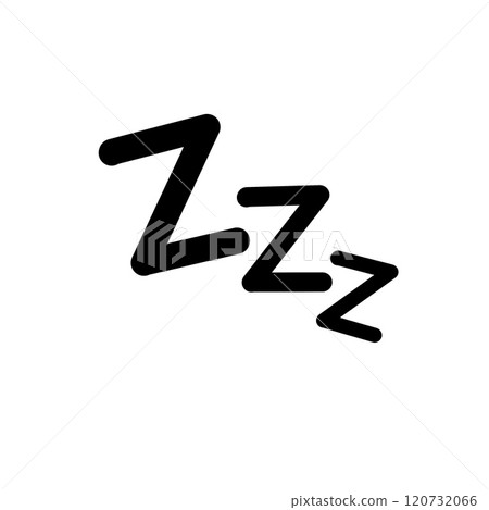 Symbol of sleep. Flying letter Z. Comic book element. Nap sticker 120732066