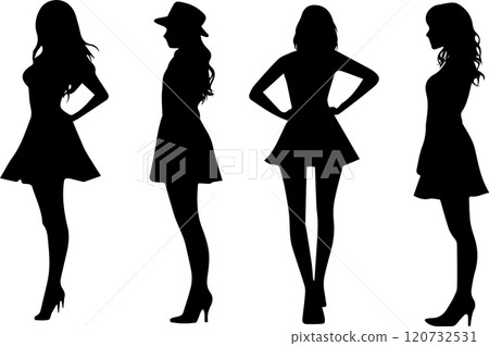 女用側面和正面輪廓套裝 120732531