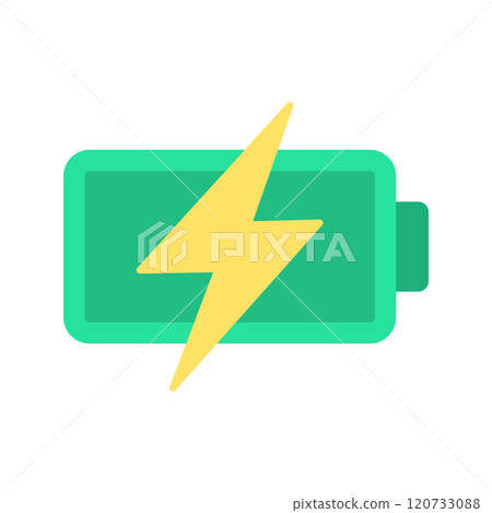 Battery charging sign. Battery icon. 120733088