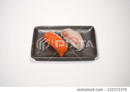 鯛魚握壽司、鮭魚握壽司 鯛魚握壽司、鮭魚握壽司 120733376
