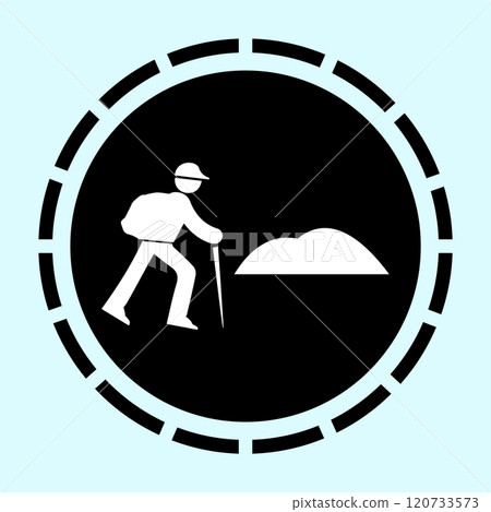 climber illustration icon 120733573