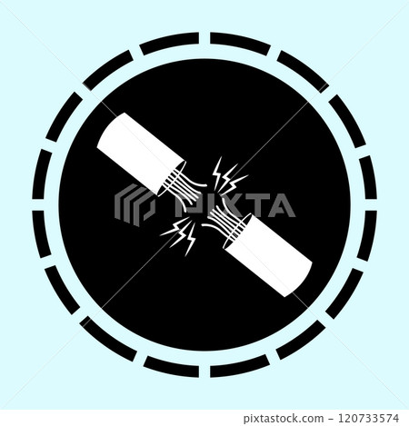 broken cable illustration icon 120733574