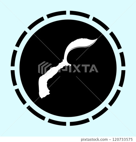 Flat design of traditional Indonesian Kujang weapon 120733575