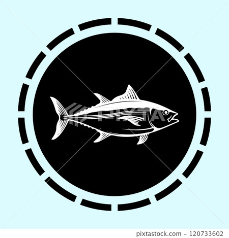 tuna fish illustration icon tuna fish illustration icon 120733602