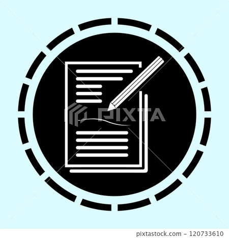 paper icon with three layers of sheets paper icon with three layers of sheets 120733610
