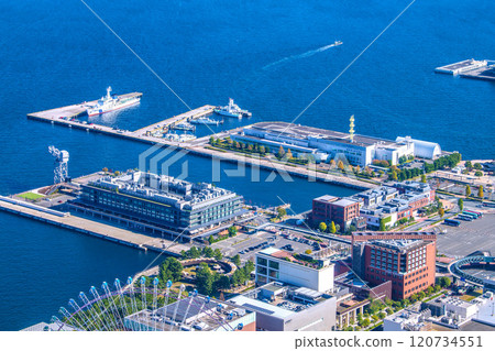 Yokohama cityscape of Japan Coast Guard Agency Yokohama Marine Disaster Prevention Base etc. 120734551