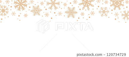 bright banner christmas card with snowflake border vector illustration 120734729