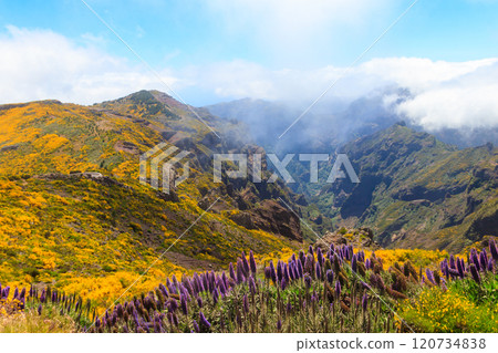 Beautiful view from Pico do Arieiro on Madeira island, Portugal 120734838