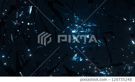 VJ水晶光粒子反射幻象旋轉藍色【其他版本可選】 120735248