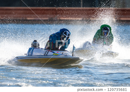 Speeding Boat Race 120735681