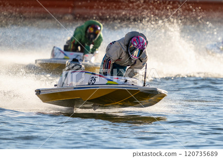 Speeding Boat Race Speeding Boat Race 120735689