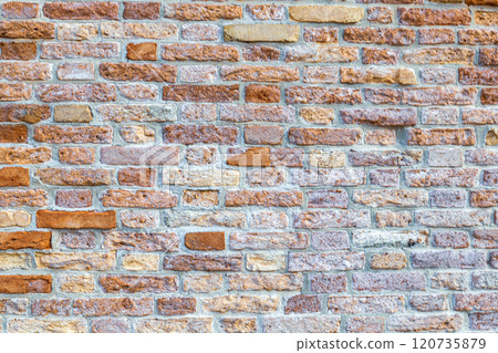 Old Red Brick Wall Old Red Brick Wall 120735879