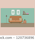 Room Illustration With Sofa Nice to See 120736896