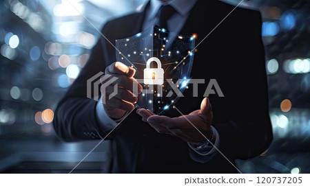 Protection network security computer and safe your data concept, 120737205