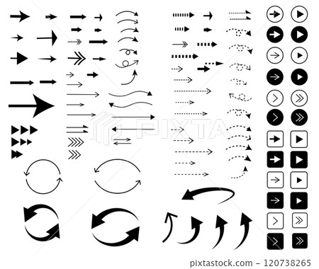 各種矢印套裝 各種矢印套裝 120738265
