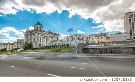 Pashkov House timelapse hyperlapse - famous classic buildings in Moscow Pashkov House timelapse hyperlapse - famous classic buildings in Moscow 120738388