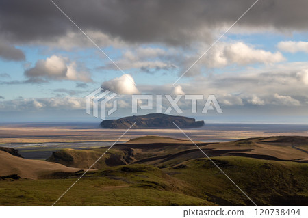 Mountains and landscape in Katla geopark, Iceland Mountains and landscape in Katla geopark, Iceland 120738494