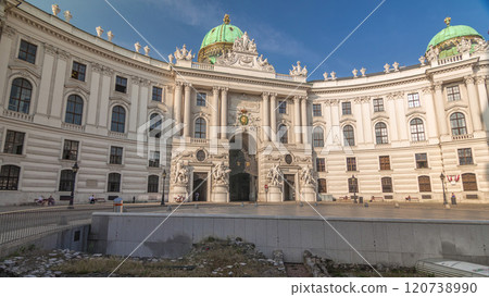 Hofburg palace timelapse hyperlapse in Vienna, Austria. Hofburg palace timelapse hyperlapse in Vienna, Austria. 120738990