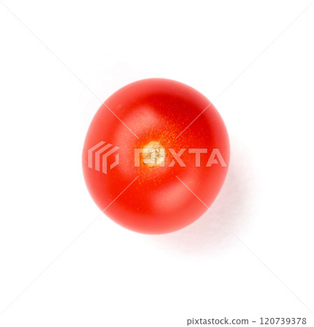 Mini tomatoes on a white background Mini tomatoes on a white background 120739378