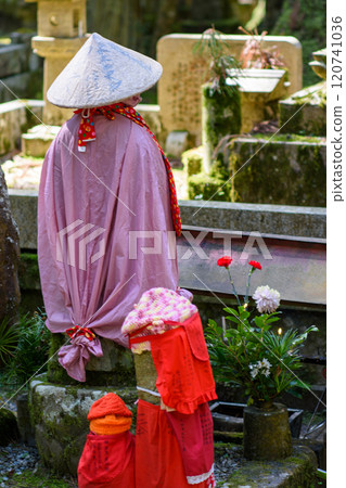 Shingon Buddhist monuments in the Okunoin cemetery in Mount Koya in Wakayama, Japan Shingon Buddhist monuments in the Okunoin cemetery in Mount Koya in Wakayama, Japan 120741036