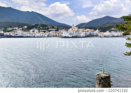 Beautiful views of the picturesque town of Cadaques, Costa Brava, Girona, Catalonia, Spain 120741192