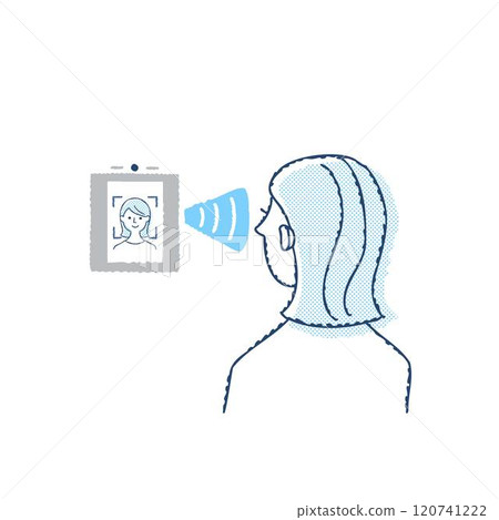 Image of Face ID/Facial Recognition System 120741222