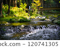 流經岐阜縣八津町五穗瀧公園的清流 120741305