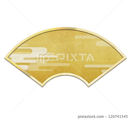 Background material with gold fan-shaped lines Background material with gold fan-shaped lines 120741545