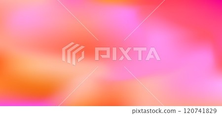 Abstract fluid wavy orange and pink mesh gradient background. Vibrant red and magenta colors liquid digital watercolor print for aesthetic business design, banner 120741829