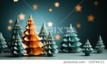 decorated Christmas tree Christmas symbol 120744113