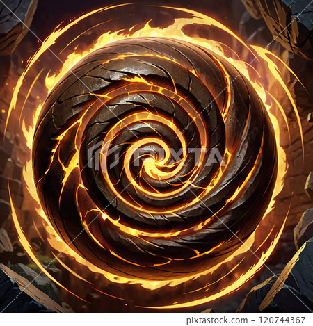Earth attribute magic icon 120744367
