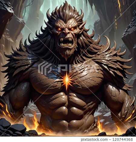 Earth attribute magic icon 120744368