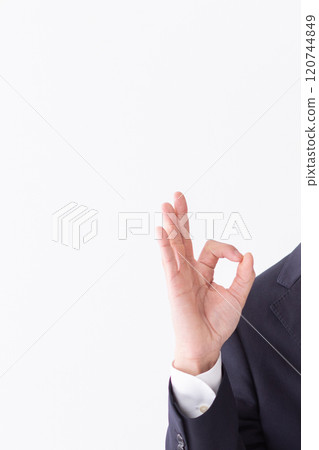 Okay sign hand pose (stock photo) 120744849