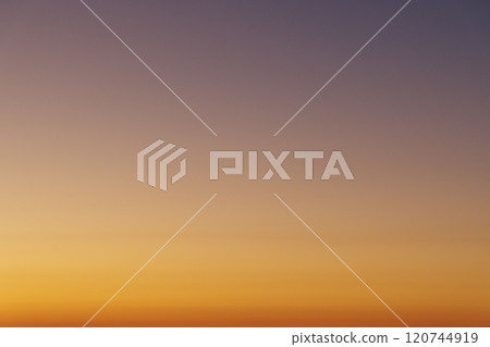 Gradation of the western sky after sunset 120744919