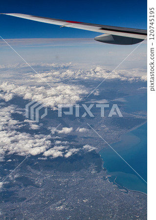 Sky seen from an airplane Sky seen from an airplane 120745195