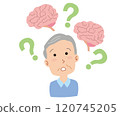 Dementia image senior illustration 04 120745205