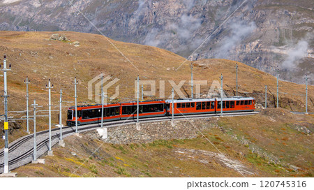 Gornergrat Railway, Zermatt, Switzerland Gornergrat Railway, Zermatt, Switzerland 120745316