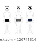 Male skeletal diagnosis illustration 120745614