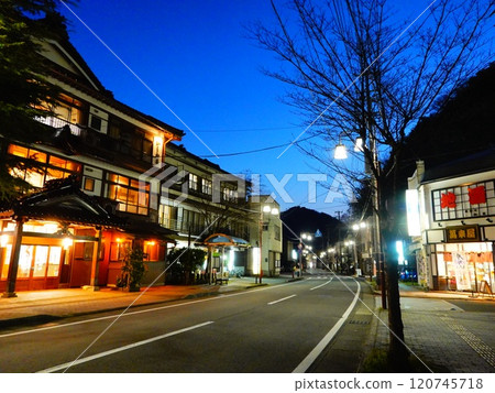 Scenery from Atsumi Onsen in Tsuruoka City, Yamagata Prefecture 120745718