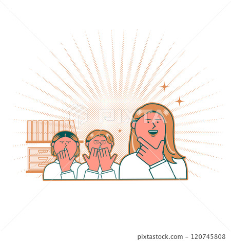 Illustration of a reliable woman 120745808