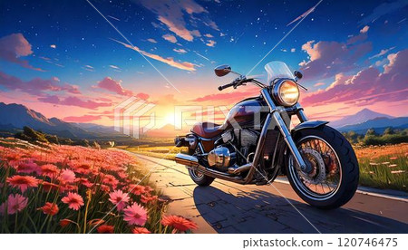 旅行自行車停在宇宙附近 旅行自行車停在宇宙附近 120746475