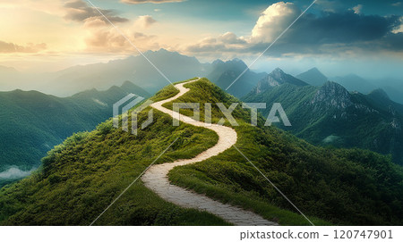 The road to the summit 120747901