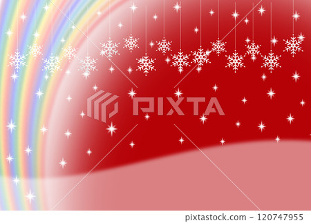 彩虹和雪花裝飾品 120747955