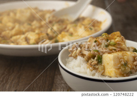 Mapo tofu Steaming mapo tofu 120748222