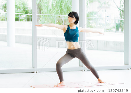 A young lad yoga 120748249